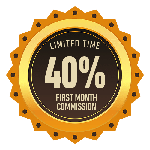 40% LIMITED TIME COMMISSION